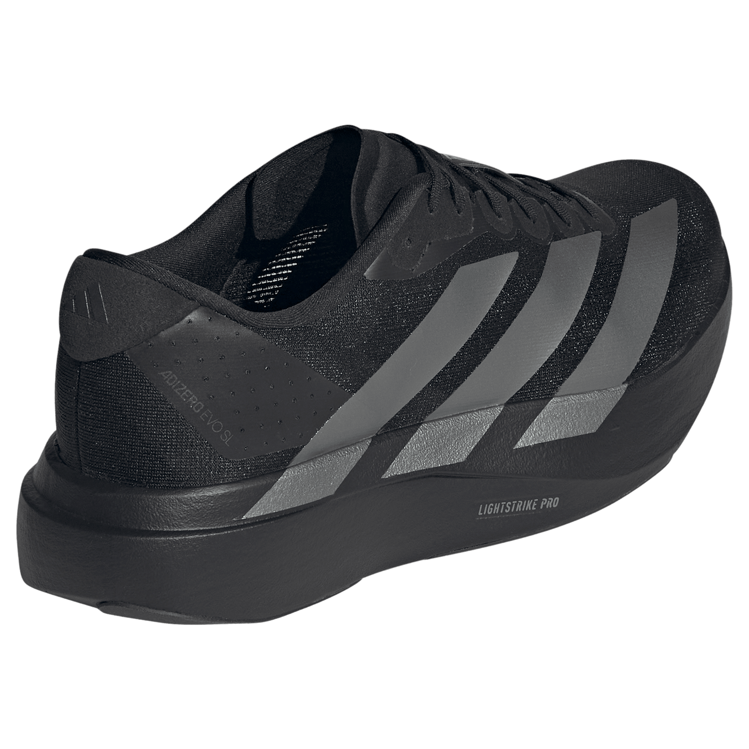 Adidas Mens Adizero Evo SL Shoes Core Black/Iron Met./Grey Four